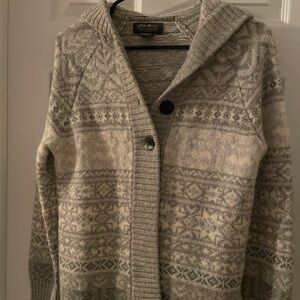 Eddie Bauer hooded cardigan